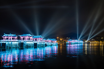 潮州廣濟橋夜景