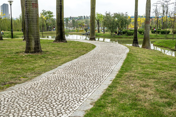 公園石子路