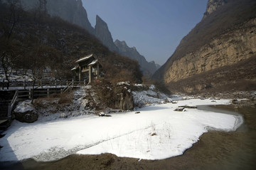 冰雪奇觀河南云臺山