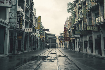 香港老建筑街景