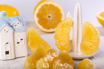 棚拍柚子