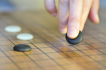 下圍棋特寫鏡頭