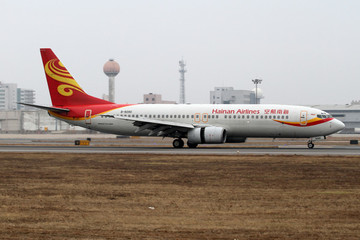 海南航空飛機準備起飛