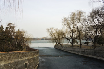 北京市北海公園冬日風光