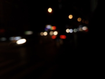 霓虹燈夢幻都市夜景