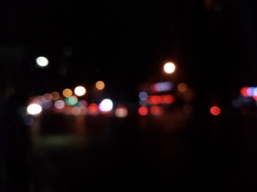 夜景光影光斑