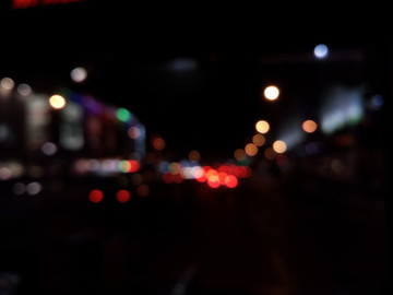 都市夜景光斑