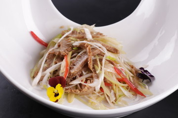京蔥牛肚絲