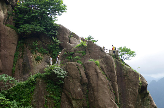 黃山游客