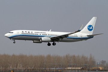 廈門航空飛機(jī)落地