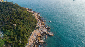 航拍外伶仃島