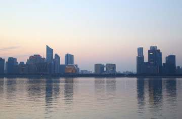 杭州錢江新城全景