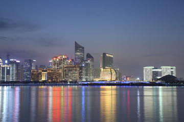 杭州錢江新城全景