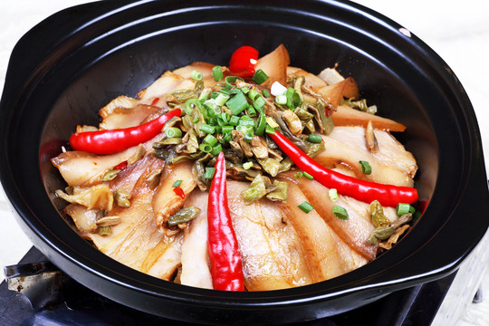 土缽咸肉卜豆角