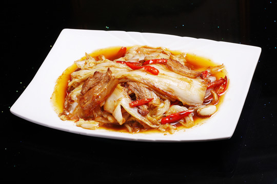 白菜炒肉