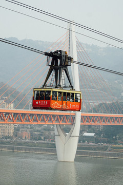 重慶長(zhǎng)江索道東水門(mén)大橋