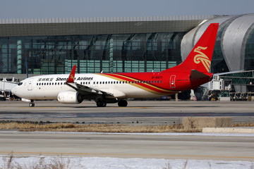 深圳航空飛機在沈陽機場