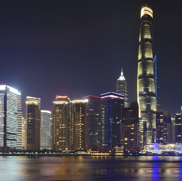 上海中心大廈夜景