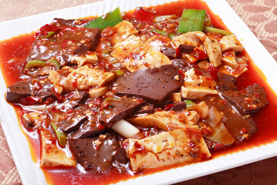 豆腐燒血塊