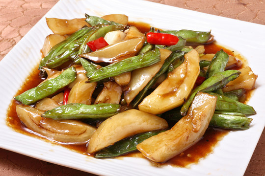 豆角燒茄子