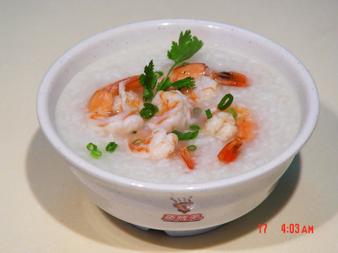 生滾鮮蝦粥