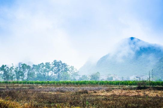 霧色山嶺風(fēng)光