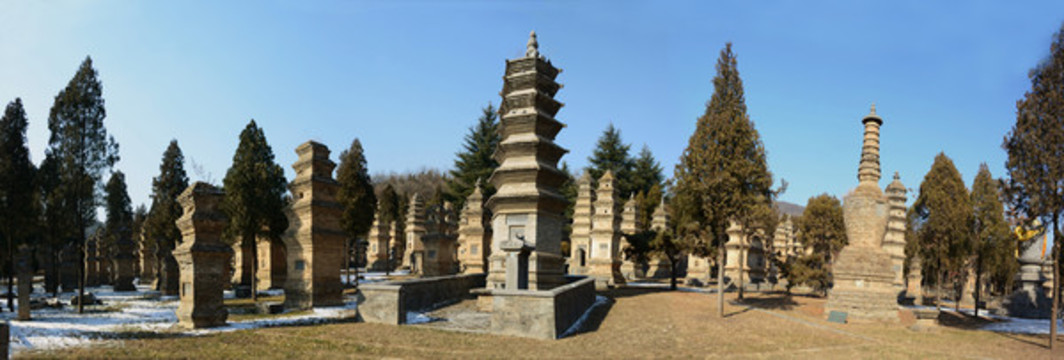 少林寺塔林全景