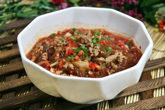 酸菜肉沫粉條