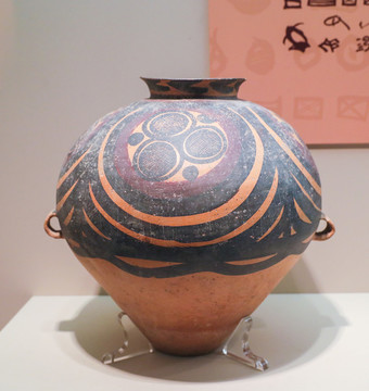 四大圓圈紋彩陶壺
