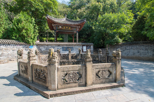 岐山周公廟潤(rùn)德泉唐碑亭