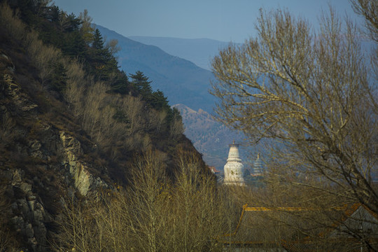 山西五臺山寺廟建筑風(fēng)景