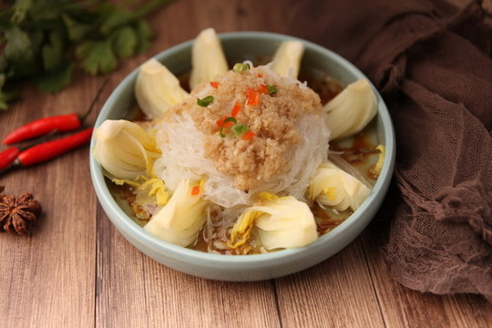 蒜蓉粉絲娃娃菜