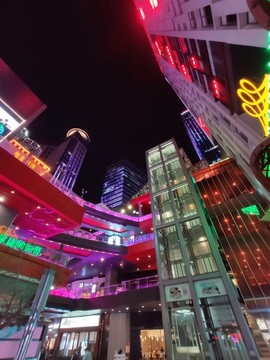 超廣角石家莊勒泰中心夜景