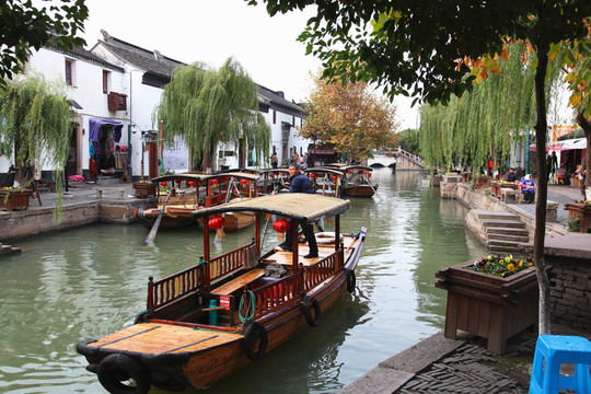 江南風景朱家角鎮(zhèn)