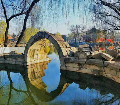 綺春園石殘橋