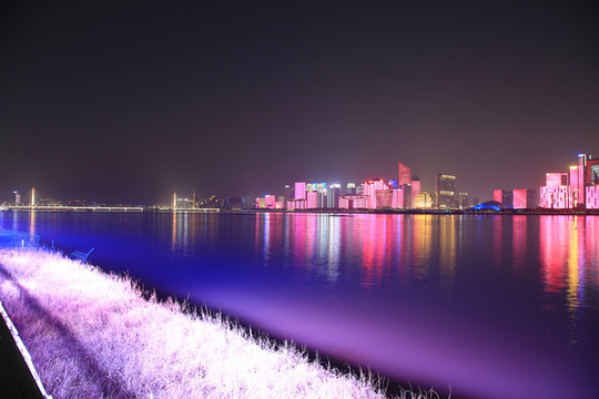 杭州錢(qián)江新城夜景