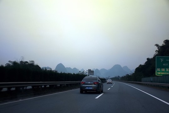 在路上