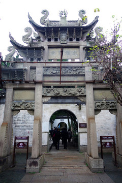 南潯古鎮(zhèn)劉氏家廟御賜牌坊