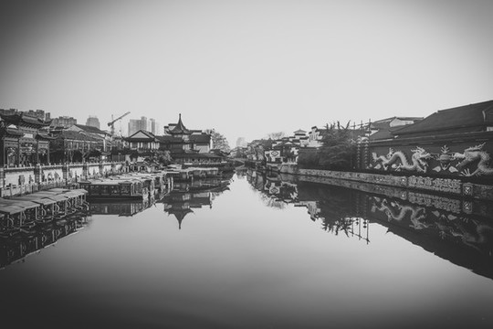 老南京秦淮河夫子廟老建筑
