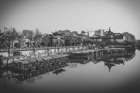 老南京秦淮河夫子廟老建筑