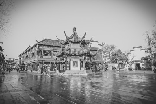 老南京秦淮河夫子庙老建筑