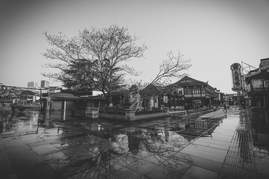 老南京秦淮河夫子廟老建筑