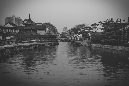 老南京秦淮河夫子廟老建筑