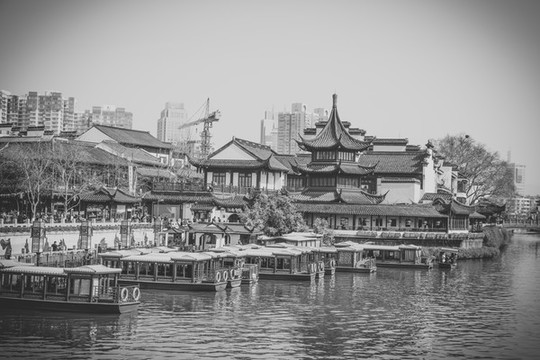 秦淮河老照片