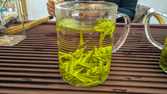 綠茶特寫
