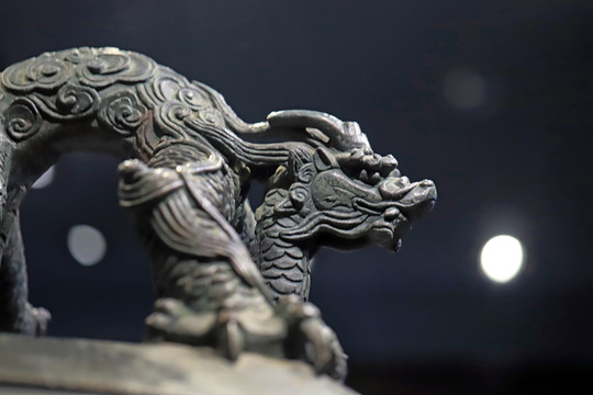 龍雕塑特寫(xiě)