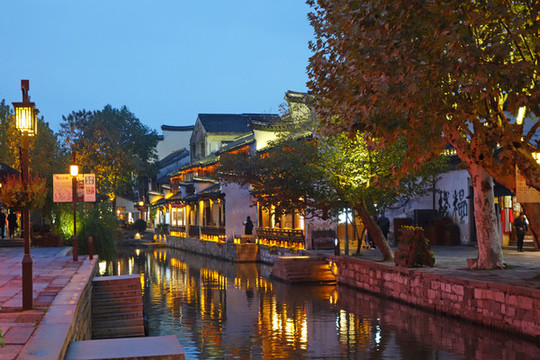 南潯古鎮(zhèn)燈光夜景