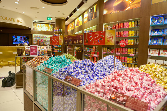 瑞士蓮商店內(nèi)部陳列品