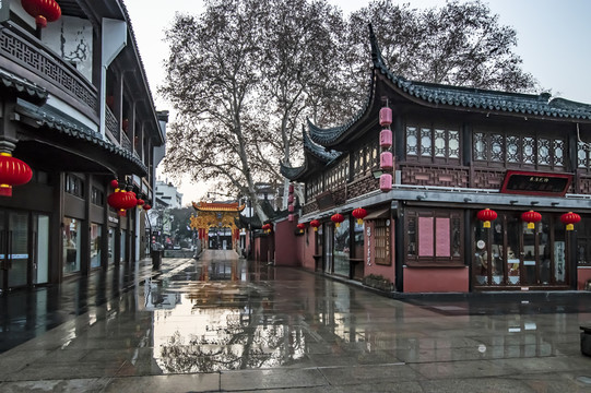 夫子廟早晨