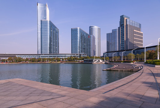 獨(dú)墅湖邊的建筑